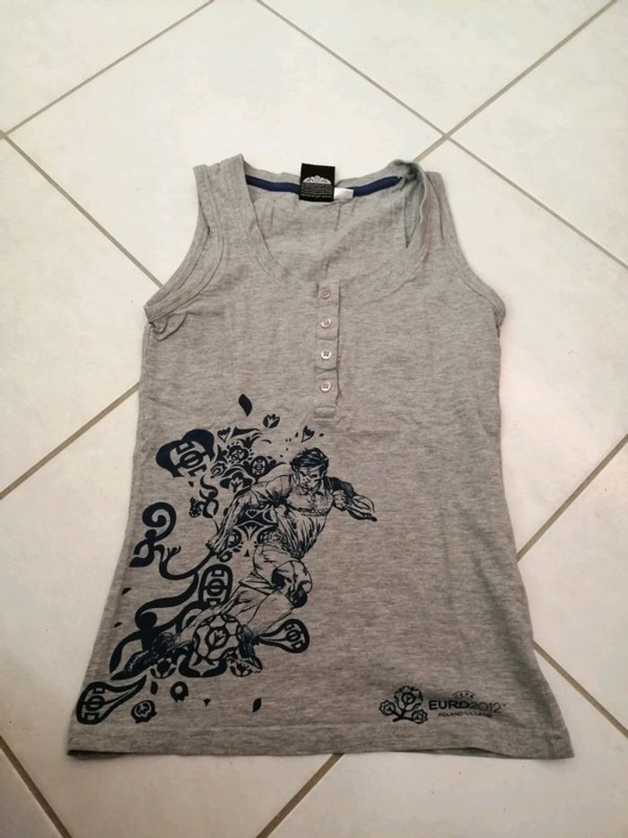 Tee shirt à bretelle gris XS