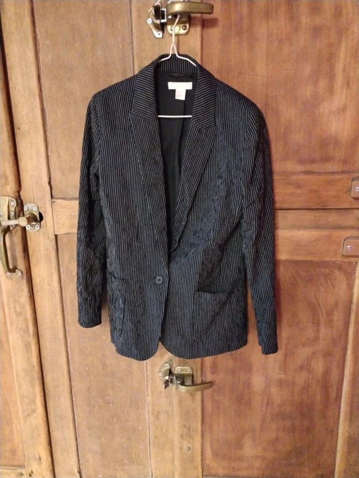 Veste blazer rayée
