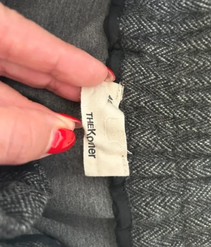 The korner pantalon d’hiver gris en laine, taille 40 - photo numéro 2