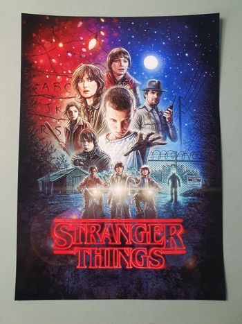 Stranger things A4 poster affiche 