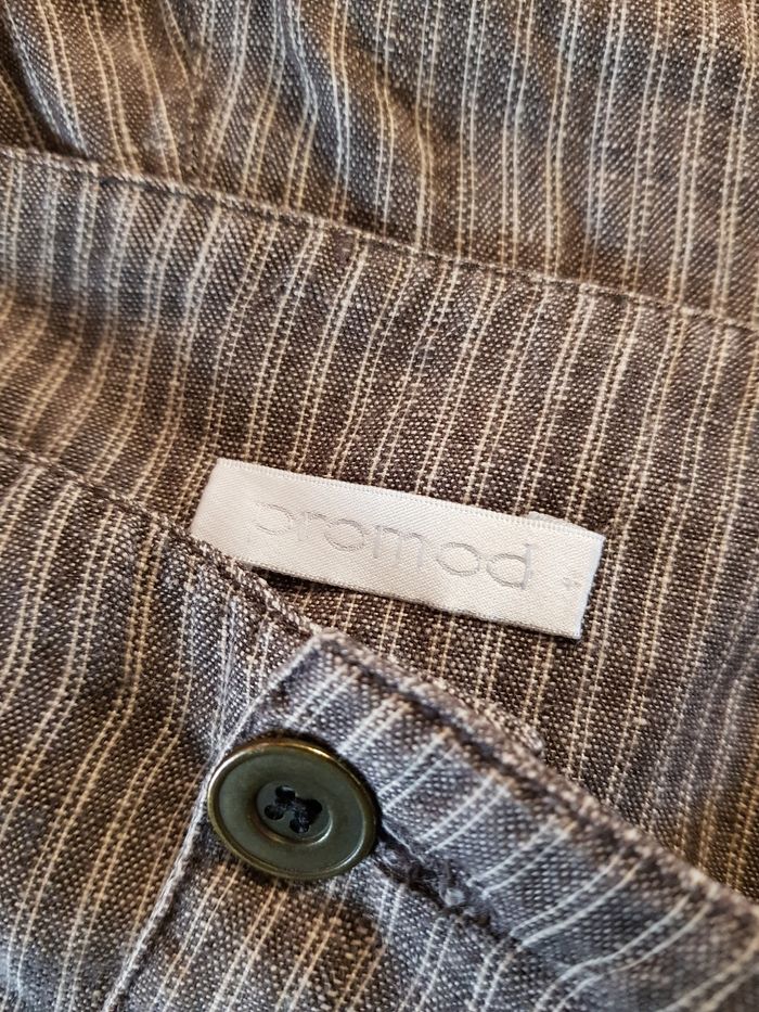 Sarouel Promod lin 38 gris - photo numéro 7