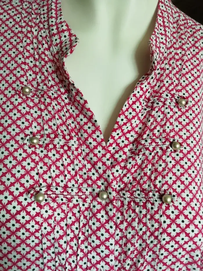 Chemise chemisier rouge red rentrée demi saison automne printemps spring - photo numéro 2