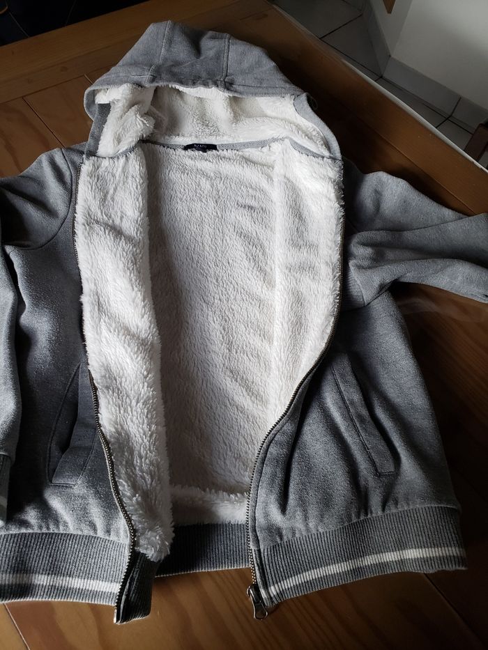 Veste fourrée grise - photo numéro 2