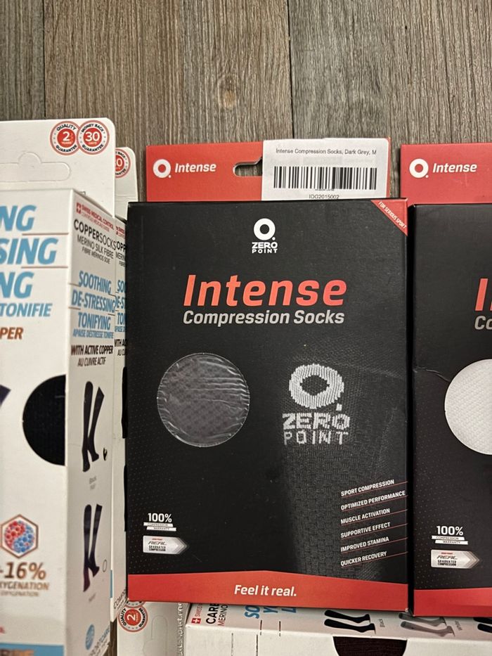 Chaussettes de running triathlon Zero Point Intense – Taille M – Couleur orange – Neuf  ni - photo numéro 4
