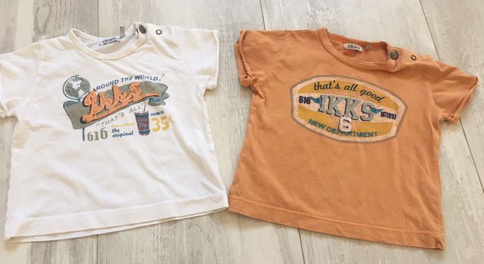 2 t-shirt garçon IKKS 6mois