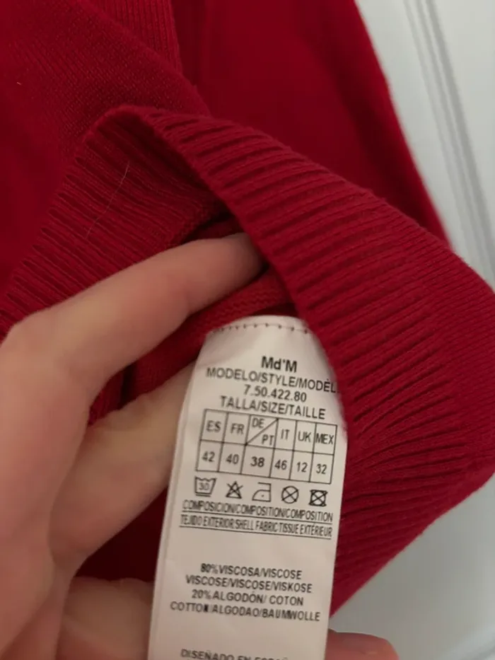 Pull rouge Md'M - photo numéro 4
