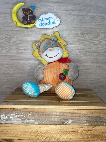 MD198 doudou lion 🦁 mots d’enfants 