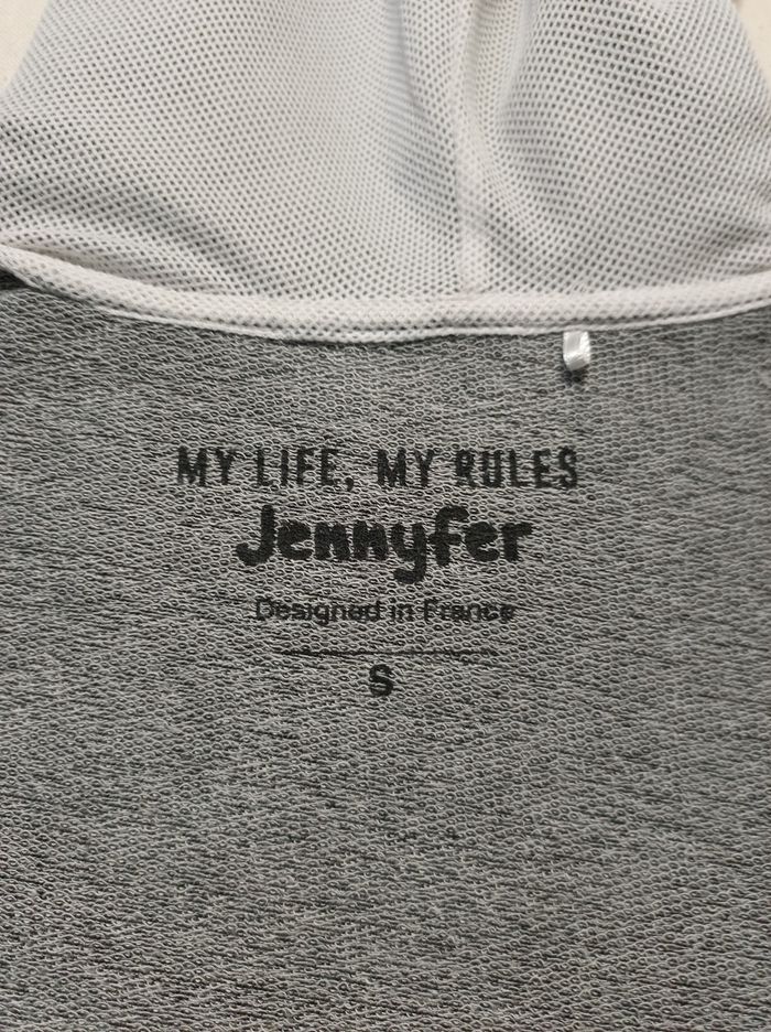 🖤 T-shirt à capuche Jennyfer – Fille – Taille S – Noir & Blanc - photo numéro 8