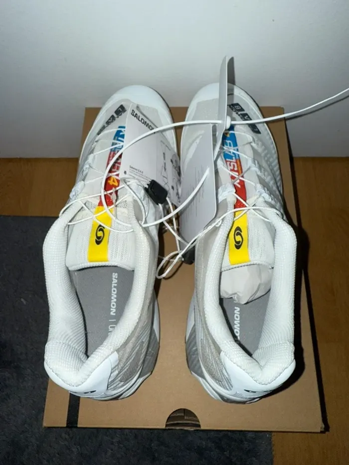 Salomon XT-4 OG Blanche White Ebony Lunar Rock - photo numéro 7