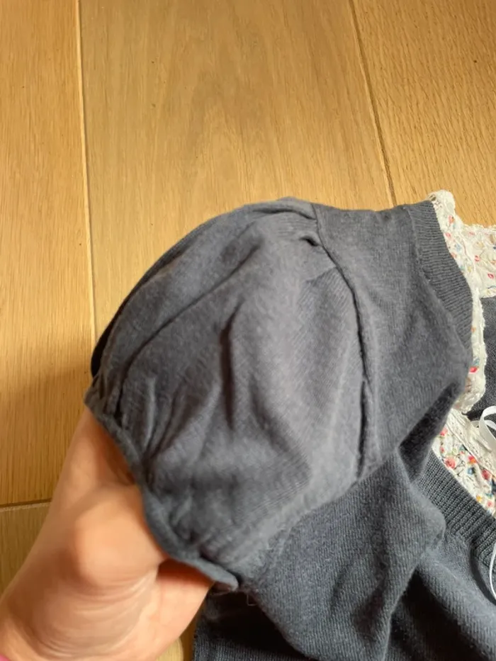 T-shirt MC gris effet 2 en 1 - Camaïeu - S - photo numéro 4
