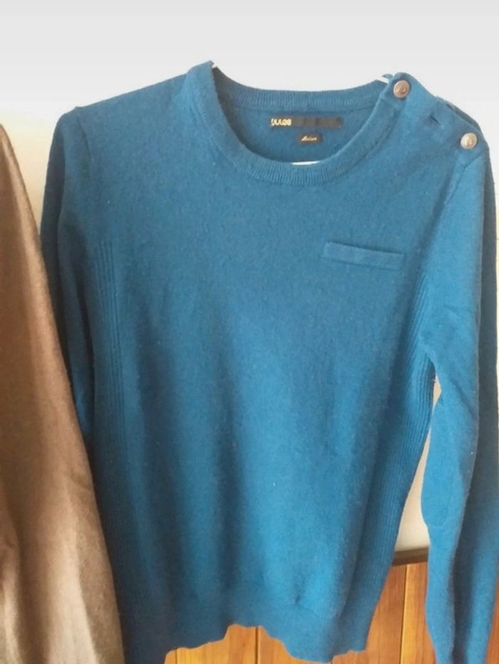 Pulls bleu et marron - photo numéro 4
