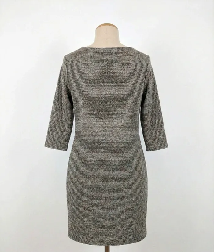 Robe droite texturée fils brillants - Camaïeu Taille M (38) - photo numéro 2