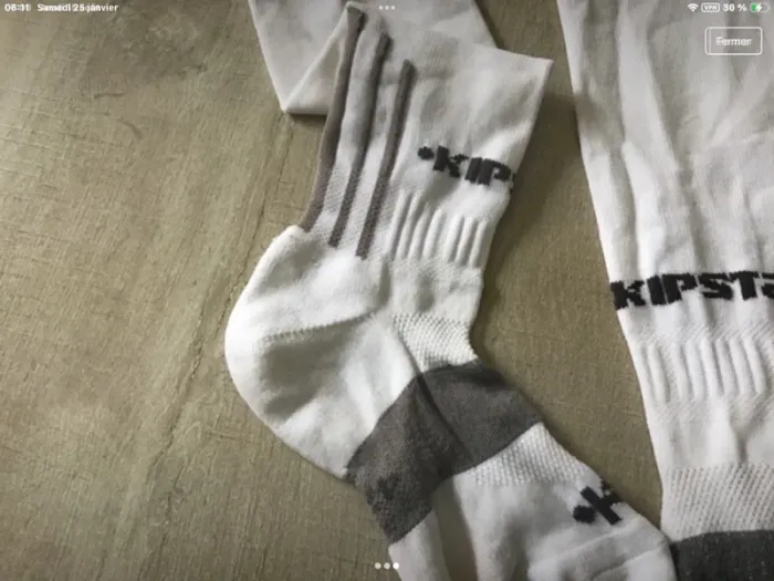lot 2 paires chaussettes foot - photo numéro 3