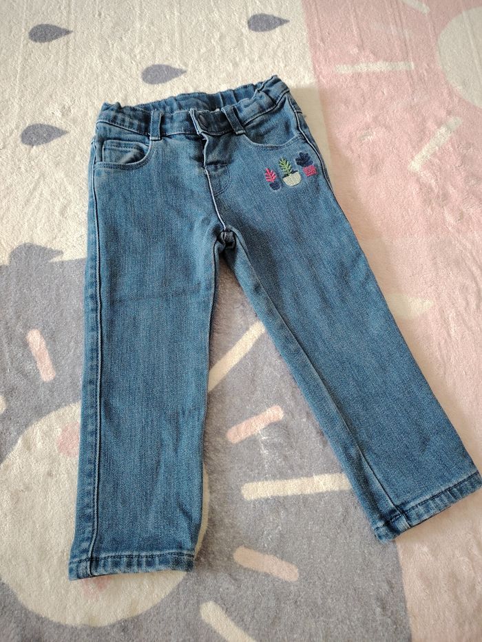 Jean molletonné fille