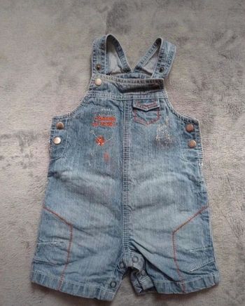 Salopette short 6 mois