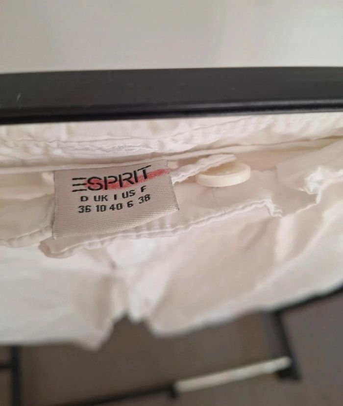 Pantalon court/ pantacourt blanc Esprit femme M 38 - photo numéro 7