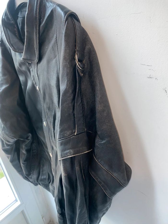Veste en cuir véritable - photo numéro 4