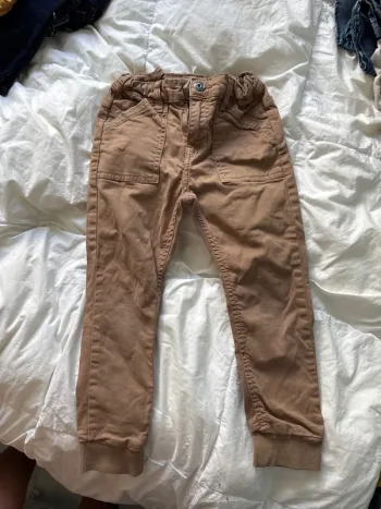 Pantalon garçon 5 ans camel tao