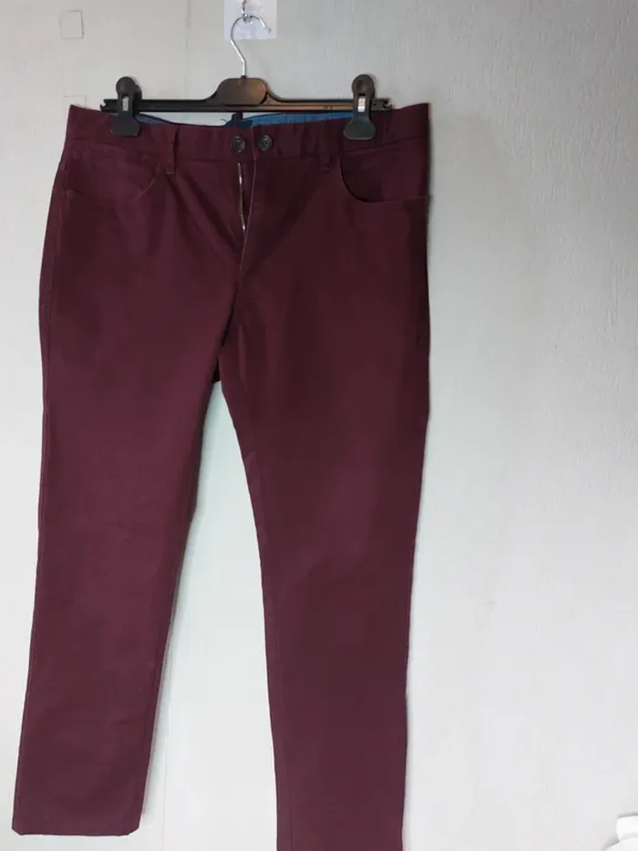 Pantalon bordeaux "Devred" - photo numéro 2
