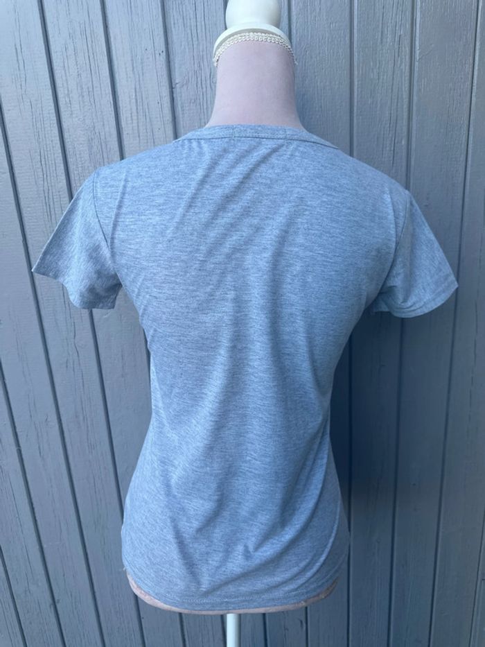 T-shirt été manches courtes gris noir lunettes Harry Potter - photo numéro 4