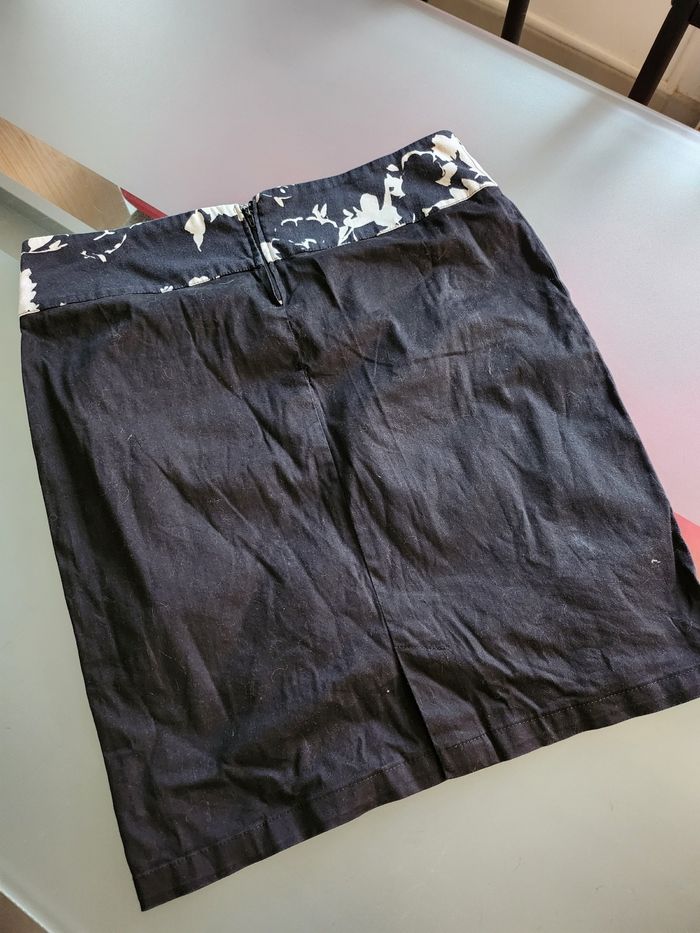 Sublime Jupe Crayon Noire et Blanche DonnaGi Taille 42 - photo numéro 3