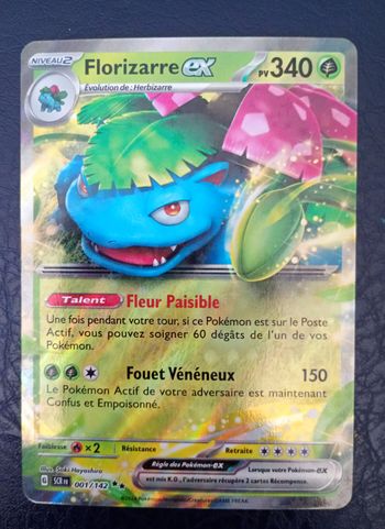 Carte Pokémon Florizarre EX 001/142 Couronne Stellaire  Fr