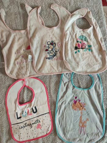 Lot de 5 bavoirs