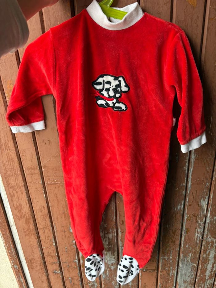 Pyjama rouge dalmatien