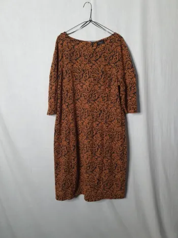 Robe longue à motifs