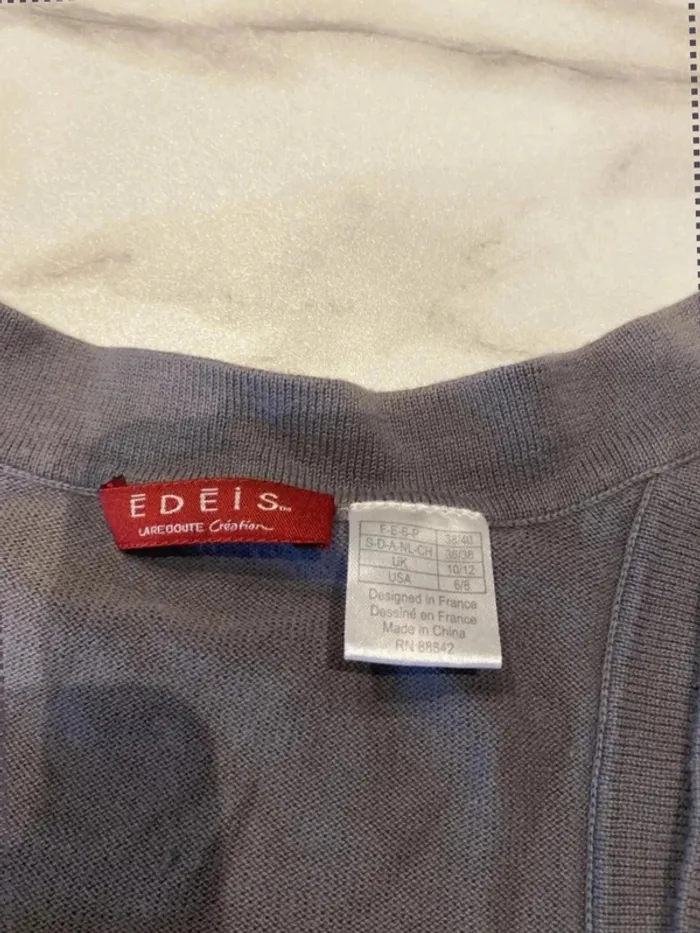 Gilet gris - La Redoute - taille M - photo numéro 2