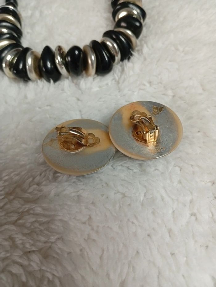Ensemble collier et boucles d'oreilles Vintage - photo numéro 5