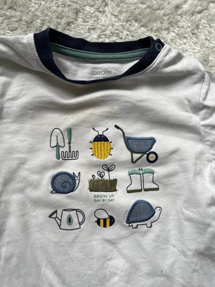 2 tshirts 12 mois - photo numéro 2