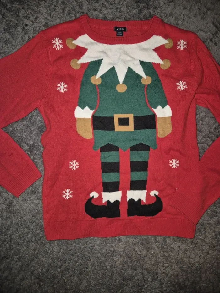 Pull de Noël kiabi 10 ans - photo numéro 2