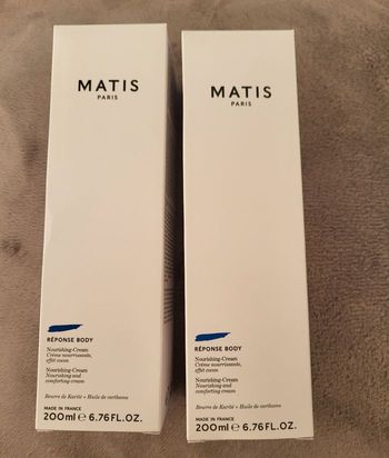 Lot crème hydratante corps Matis