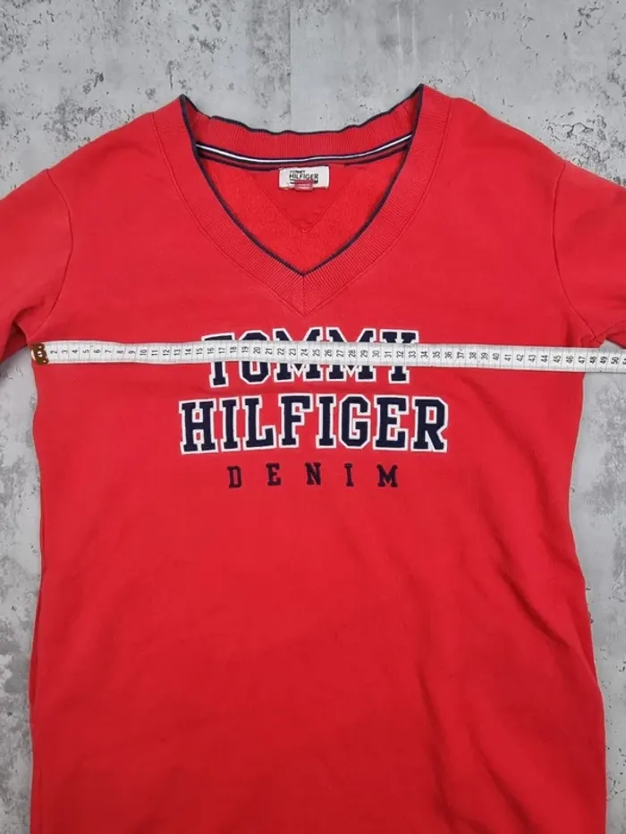 Robe pull Tommy Hilfiger rouge – Taille XS Femmes (mesures en photos) - photo numéro 11