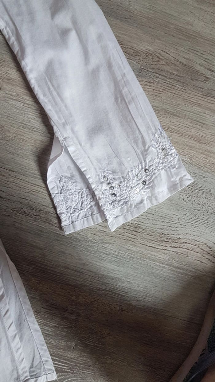 Blouse strass blanc 38 - photo numéro 6