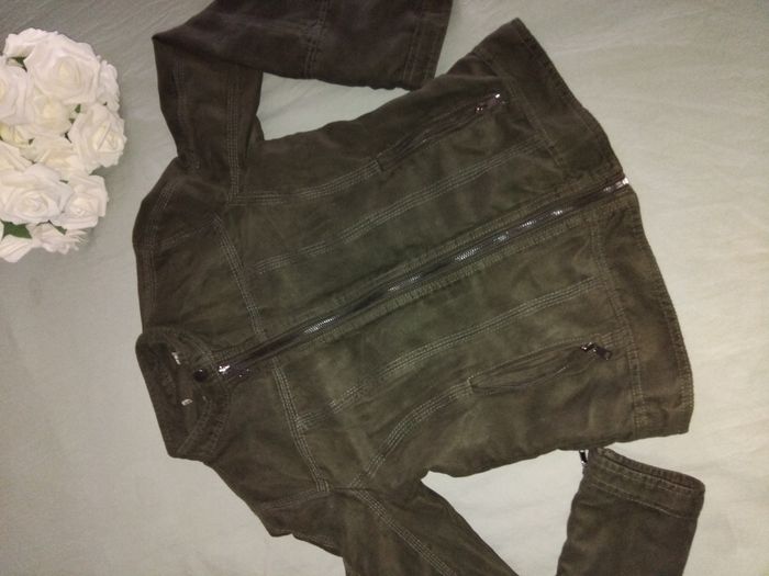 Veste mi saison imitation daim