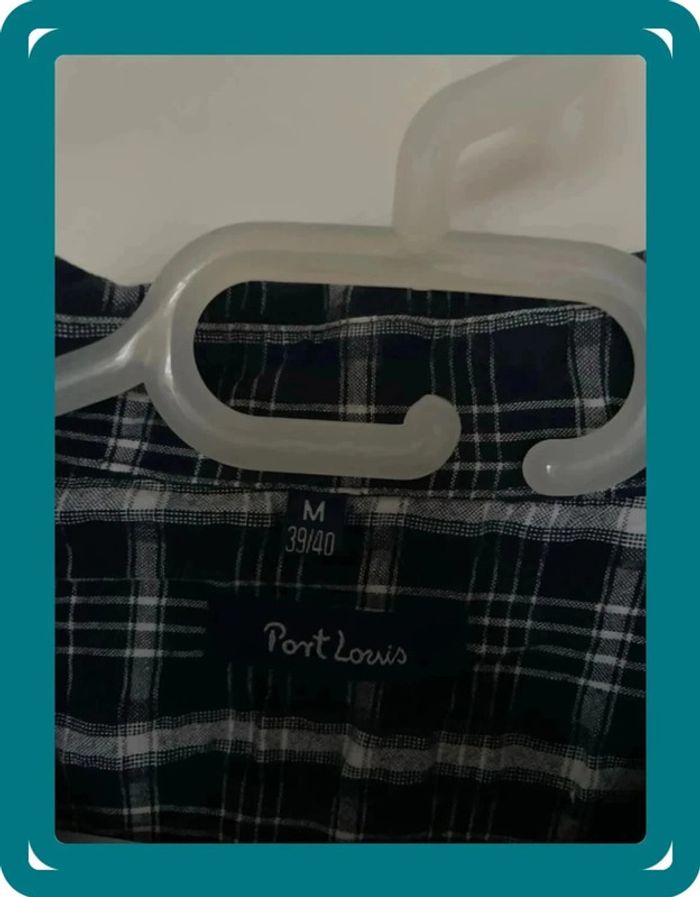 Chemise carreaux marine - photo numéro 2