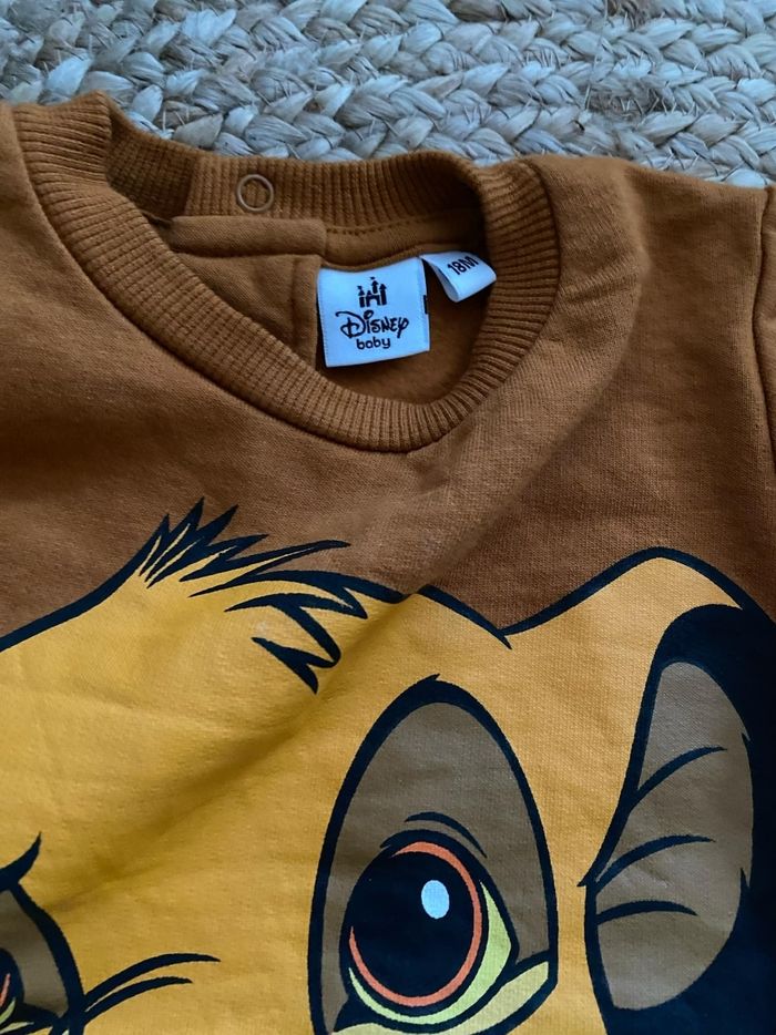Sweat 18 mois roi lion simba - photo numéro 2