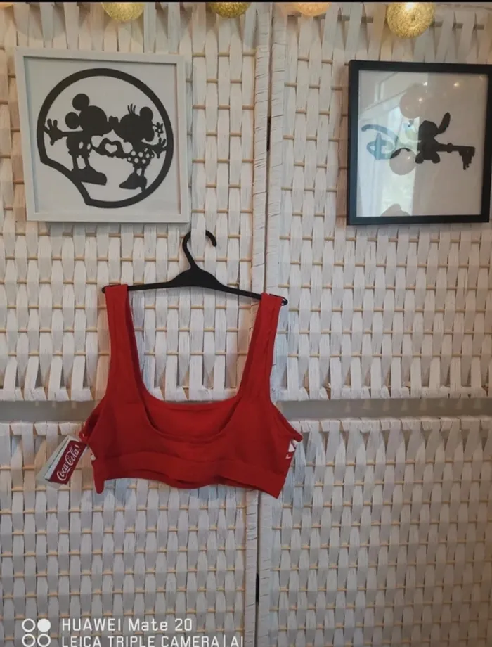 💕Jolie Brassière Coca-Cola Freshcokiz rouge motif hivernal - femme taille M /38 undiz💕 - photo numéro 2