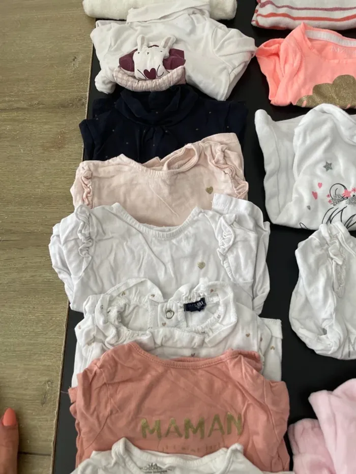 Lot de 14 pulls / sous pull bébé fille 3 mois - photo numéro 6
