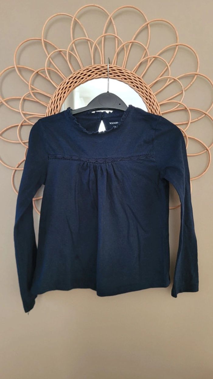 T-shirt fille manches longues Kiabi 8 ans - photo numéro 2