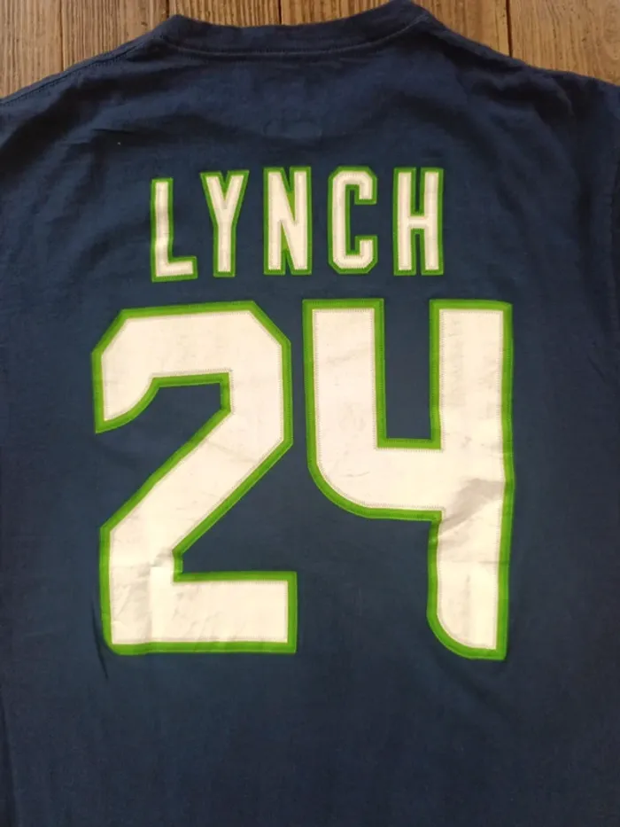 T-shirt NFL jersey team apparel Seattle Seahawks Lynch 24 T:L - photo numéro 6