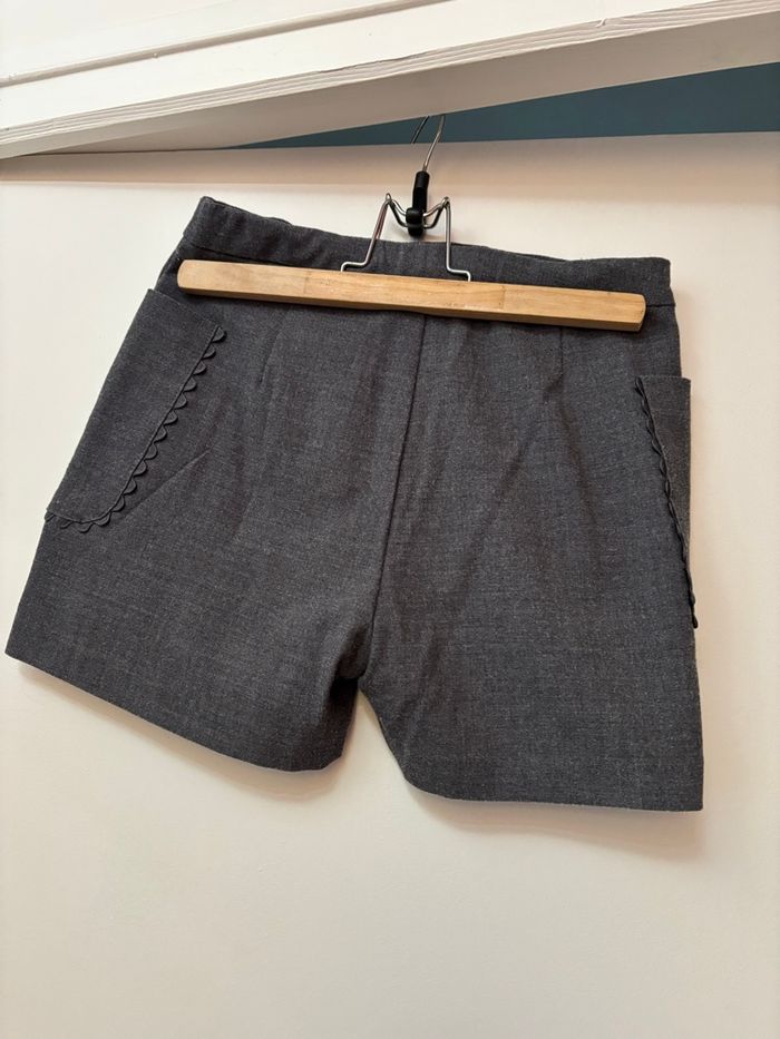 Short en flanelle grise Jacadi 10 ans - photo numéro 2