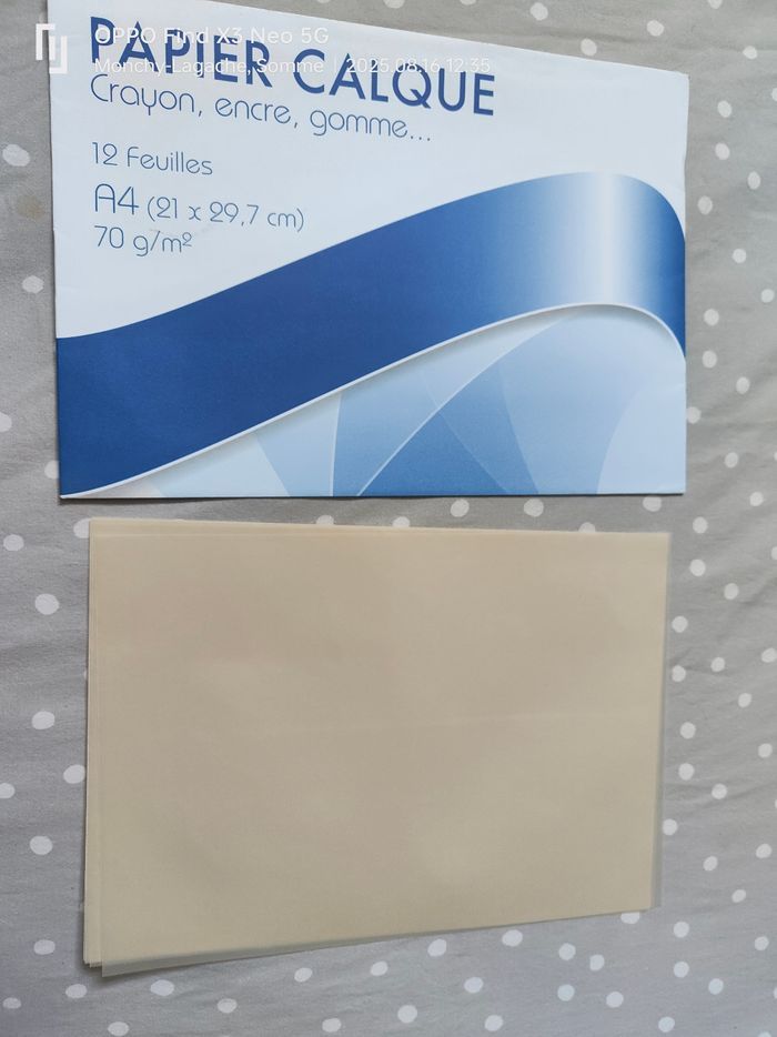 8 feuilles de papier calque A4 21x29, 7cm 70g/m2 Réduction jusqu'à -70% - photo numéro 4