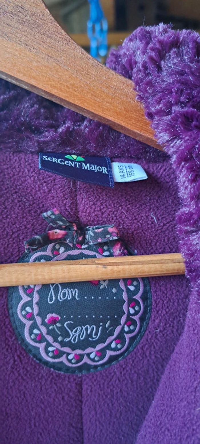 Superbe parka violine sergent major doublure polaire - photo numéro 4