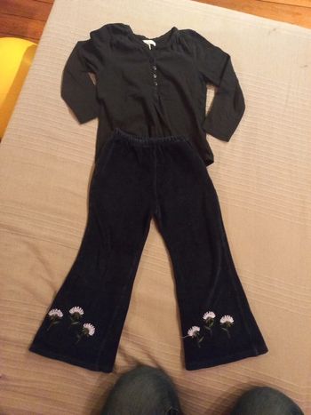 Joli ensemble, bas chaud et haut coton 3 ans