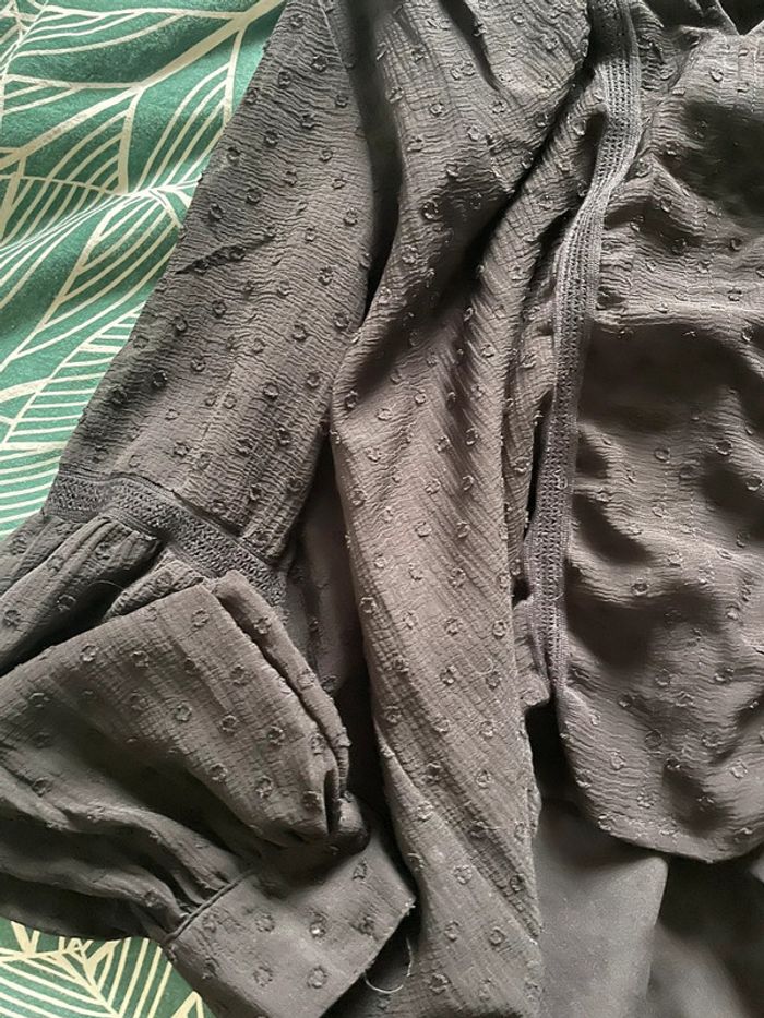 Chemisier / blouse noir - photo numéro 3