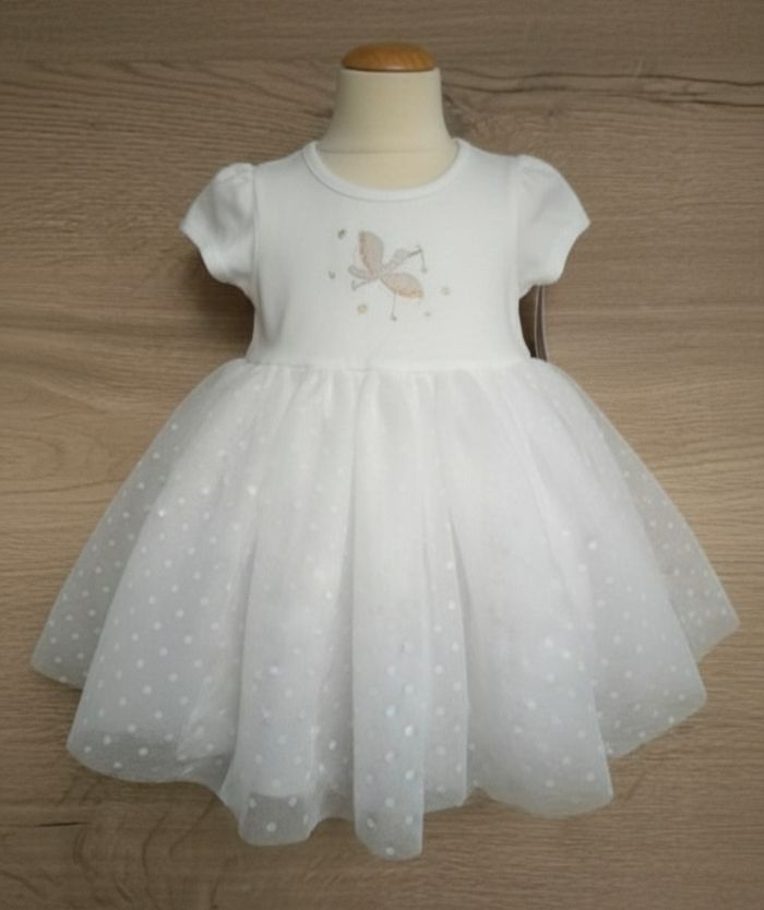 Robe tulle blanche -3mois- orchestra - NEUF