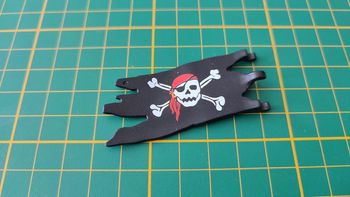 Drapeau déchiré 30638792 pièce détachée Playmobil 4139 Compactset pirate #B04